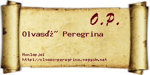 Olvasó Peregrina névjegykártya